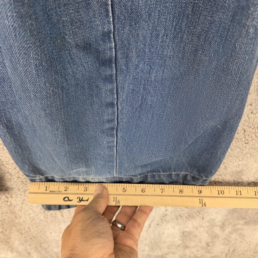 Vintage Levis Engineered Jeans Mens 36x32 Blue Twisted Buckle Back One Pocket - Picture 5 of 16